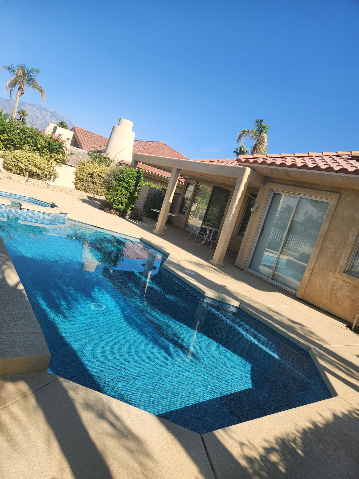 Tile pool finish